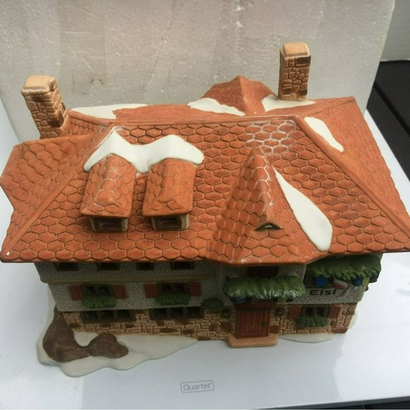 Dept 56 Gasthof Eisl Alpine Village Lighted Christmas Building from 1986 - Picture 10 of 12